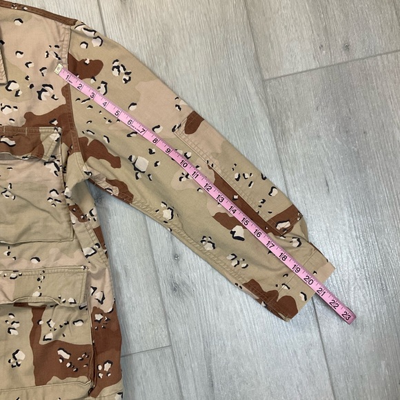DESERT STORM BDU SHIRT COAT CAMOUFLAGE DESERT 6 COLOR Med-XX-Short EUC - Picture 4 of 7